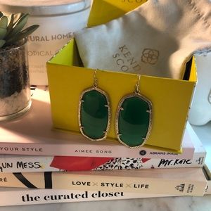 Kendra Scott Green Danielle Earrings
